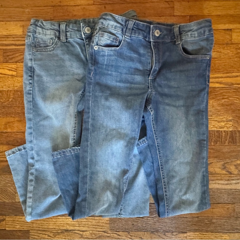 Thereabouts Girls Jeans Bundle of 2 - Size 7 – High Rise Skinny Adjustable Waist